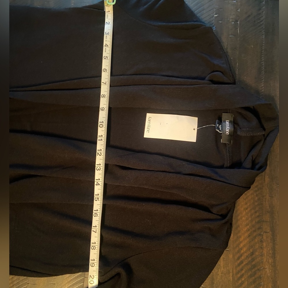 Long Black Cardigan (Duster), Karen Kane, size M. New with tags. - Picture 8 of 10